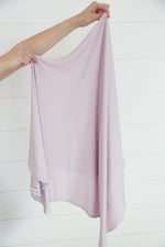 RESTOCKED knit baby swaddle in LILAC, baby blanket, butter soft swaddle, ribbed swaddle, 48 x 48, large swaddle, baby gift