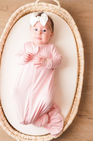 DROPPING FRIDAY! Knotted Sleepsack, Soft Baby Pajamas, Zipper Baby Pajamas with Cuffs, Baby Nightgown,Soft Baby Gown,Baby Gift,Babyshower