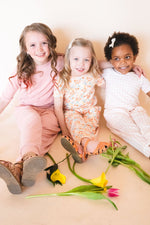 Kimmy Romper in Windowpane Pink, Girl Romper, Toddler Clothing, Girl Clothing, Pocket Romper, Short Sleeve, Long Pant Romper,Designer Fabric
