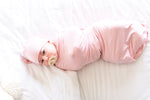DROPPING FRIDAY! Knit Baby Swaddle in Pink, Baby Blanket, Butter Soft Swaddle, 48 x 48, Large Swaddle, Baby Gift, Baby Shower Gift,